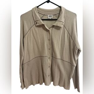 BKE Ribbed Button-Up Shirt